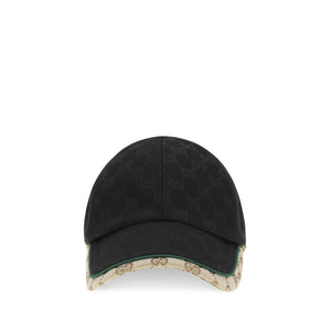 Gucci Schwarze Polyamid-Kappe (Baseball Cap)