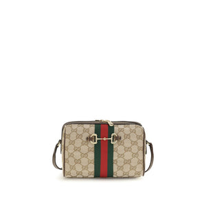 Gucci Beige Stoff-Schultertasche