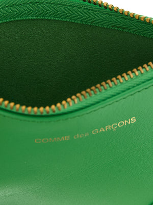 Comme Des Garçons Zweifarbige Leder-Kartenhülle