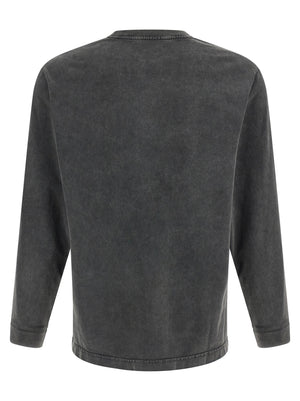 Maison Kitsuné Schwarzes Bio-Baumwoll-T-Shirt