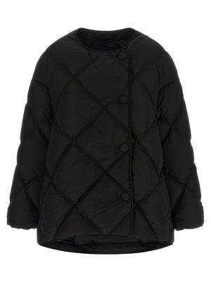 IENKI IENKI Schwarze Nylon-Jacke in voller Länge