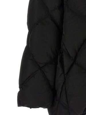 IENKI IENKI Schwarze Nylon-Jacke in voller Länge