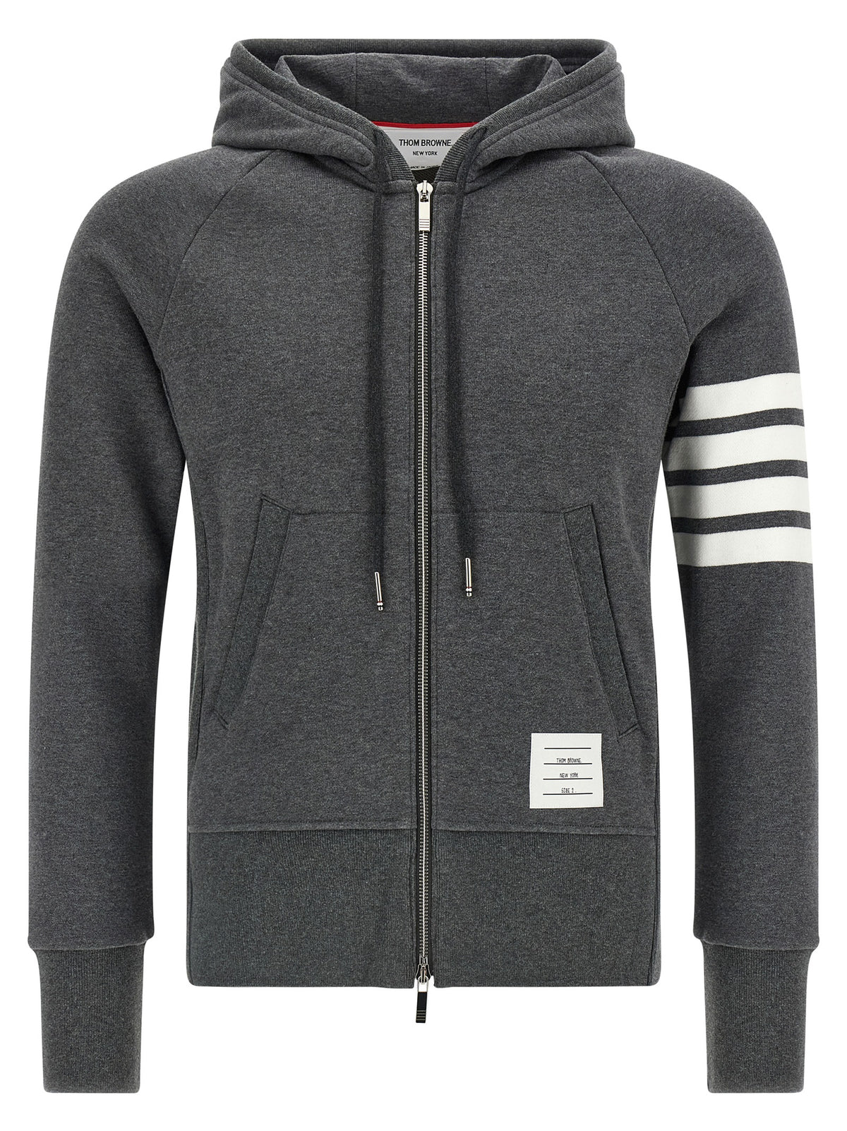 Thom Browne Grauer Baumwollpullover