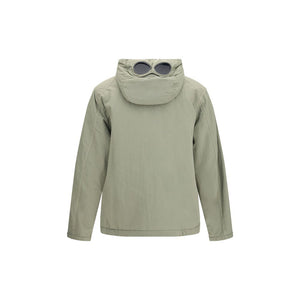 C.P. Company Graue Polyamid-Jacke in voller Länge