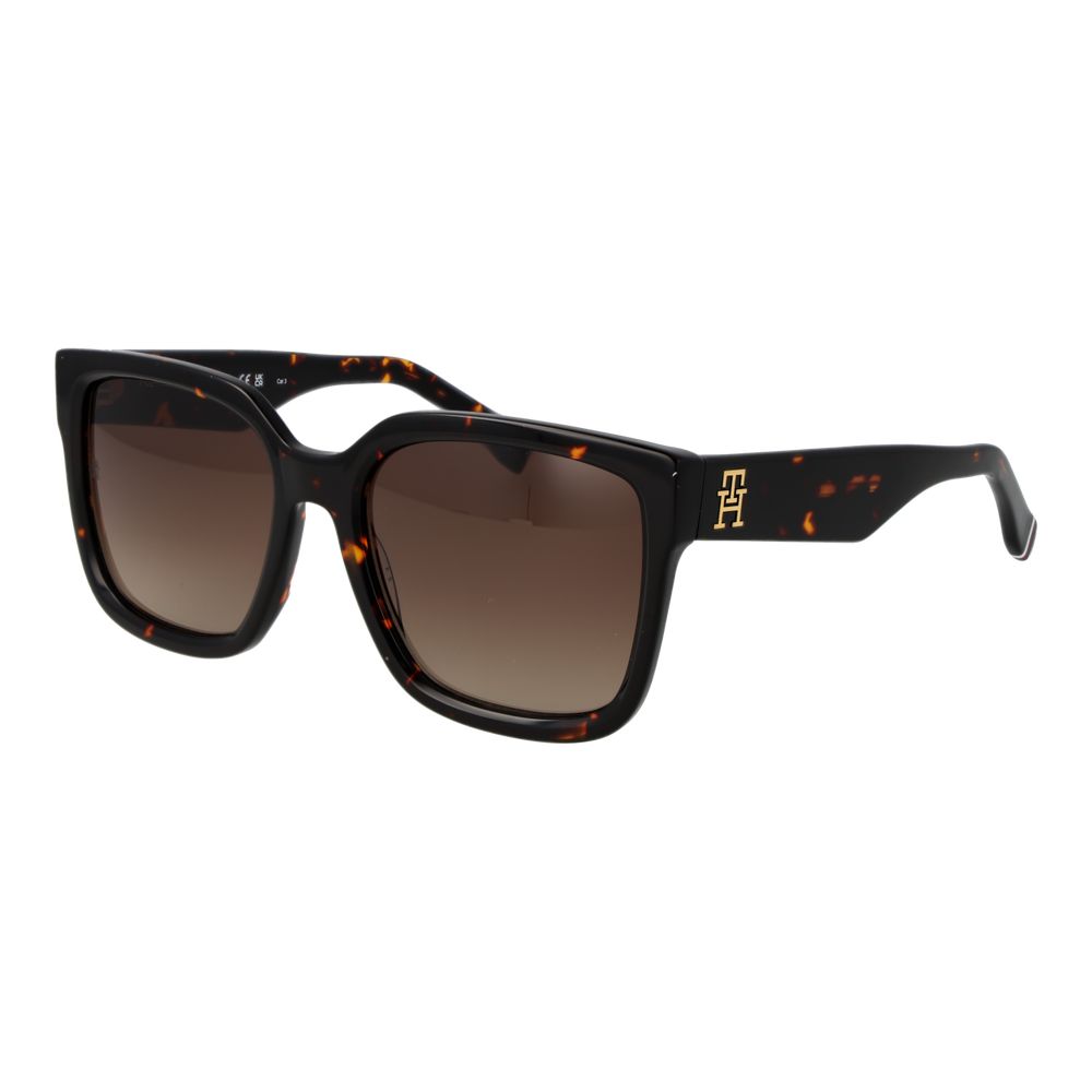 Tommy Hilfiger Schwarze Sonnenbrille aus Acetat