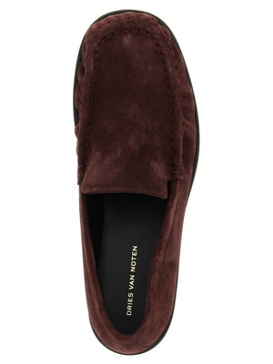 Dries Van Noten Bordeaux Kalbsleder Loafer
