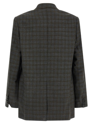 Dries Van Noten Grauer Wollblazer