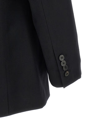 Dries Van Noten Schwarzer Wollblazer
