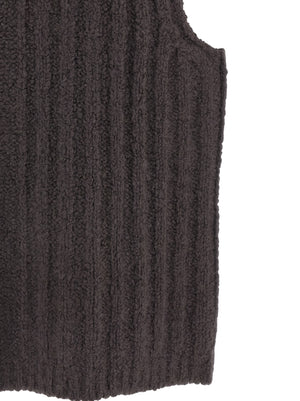 Rick Owens Grauer ärmelloser Kaschmirpullover