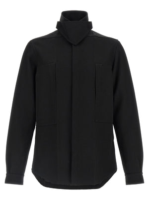 Rick Owens Schwarze Baumwoll-Shell-Jacke