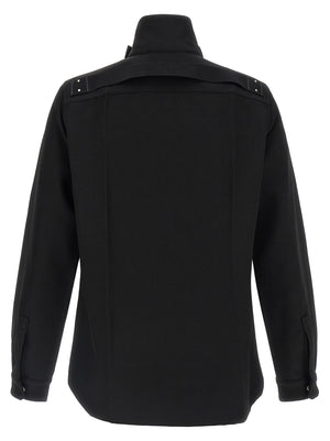 Rick Owens Schwarze Baumwoll-Shell-Jacke
