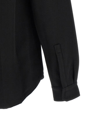 Rick Owens Schwarze Baumwoll-Shell-Jacke