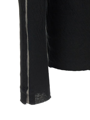 Thom Krom Schwarzes Baumwoll-T-Shirt