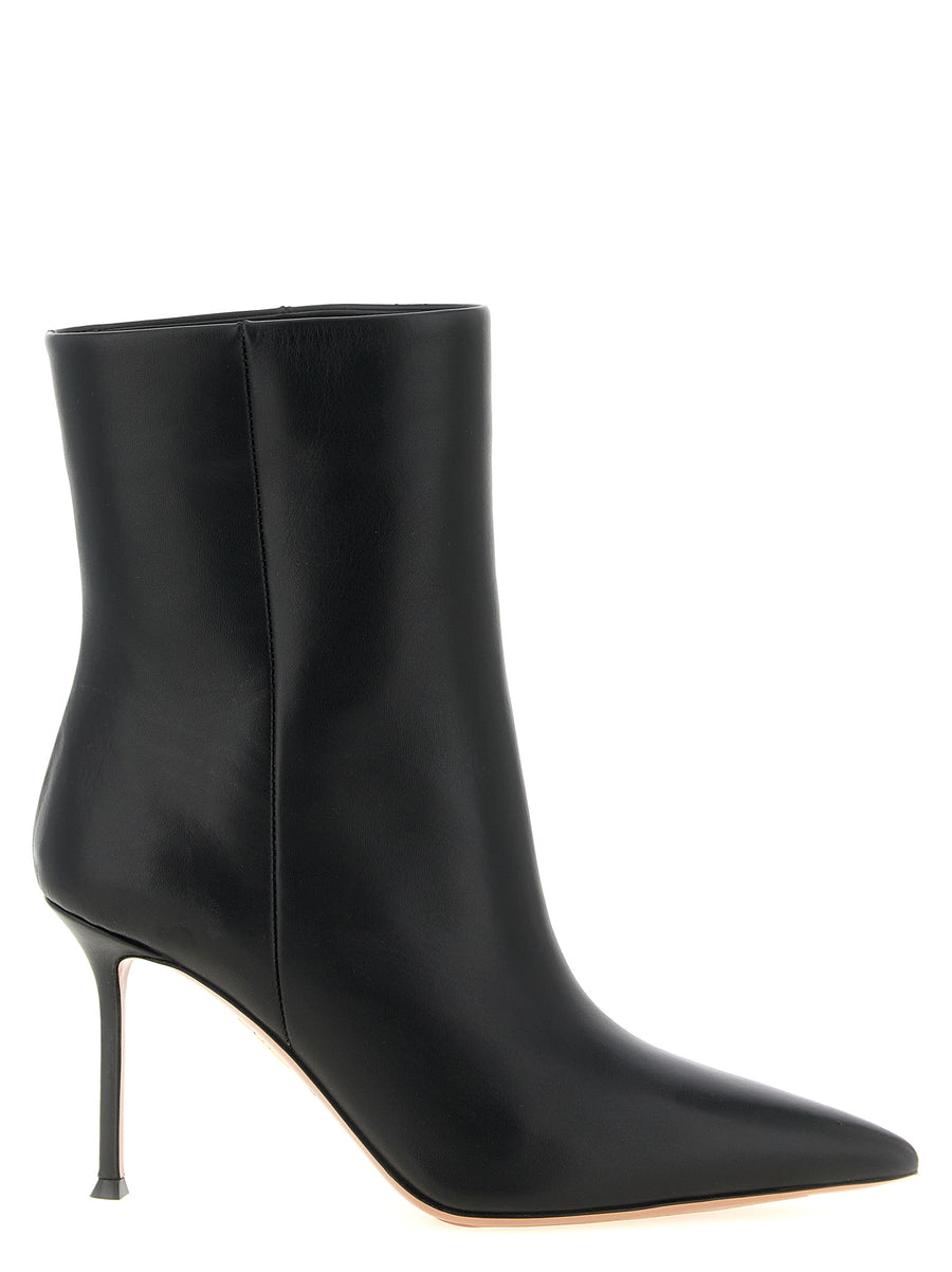 Aquazzura Schwarze Stiefeletten aus Kalbsleder