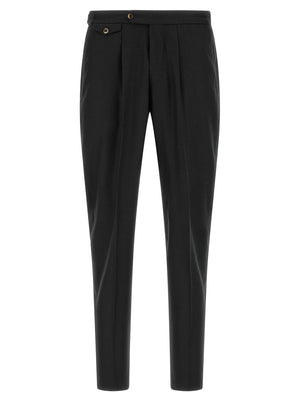 PT Torino Schwarze Hose aus reiner Schurwolle
