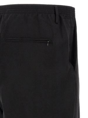 CELLAR DOOR Schwarze Hose aus reiner Schurwolle