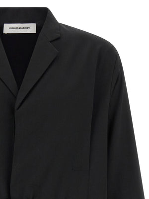 Kiko Kostadinov Schwarzer Blazer aus reiner Schurwolle