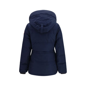 Canada Goose Blaue Polyester-Jacke in voller Länge