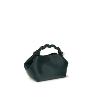 Ganni Schultertasche aus recyceltem Bicolor-Leder