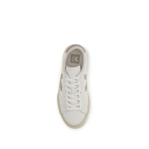 Veja Weiße Low-Top-Sneaker aus Kalbsleder Bos Taurus