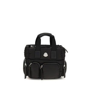 Moncler Schwarze Bos Taurus Kalbsleder Schultertasche
