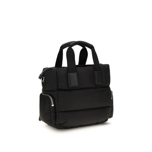Moncler Schwarze Bos Taurus Kalbsleder Schultertasche