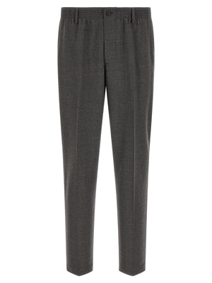CELLAR DOOR Graue Cropped Hose aus reiner Schurwolle