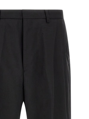 Kiko Kostadinov Schwarze Wollhose