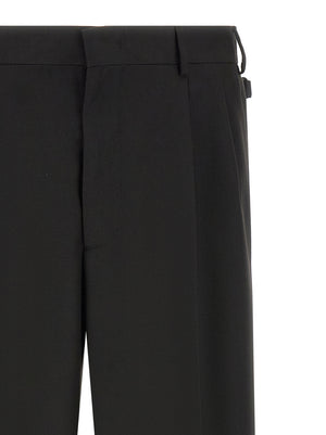 CELLAR DOOR Schwarze Freizeithose aus Polyester