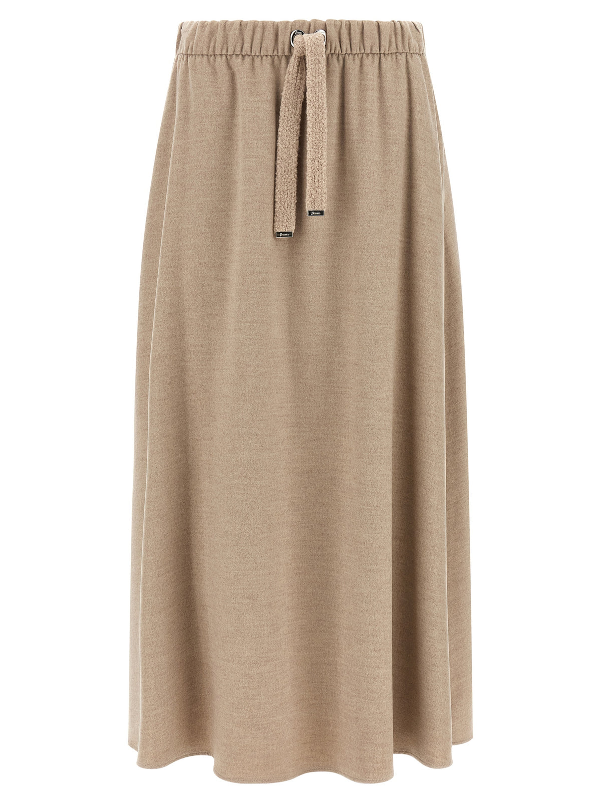 Herno Beiger Midirock aus Polyester