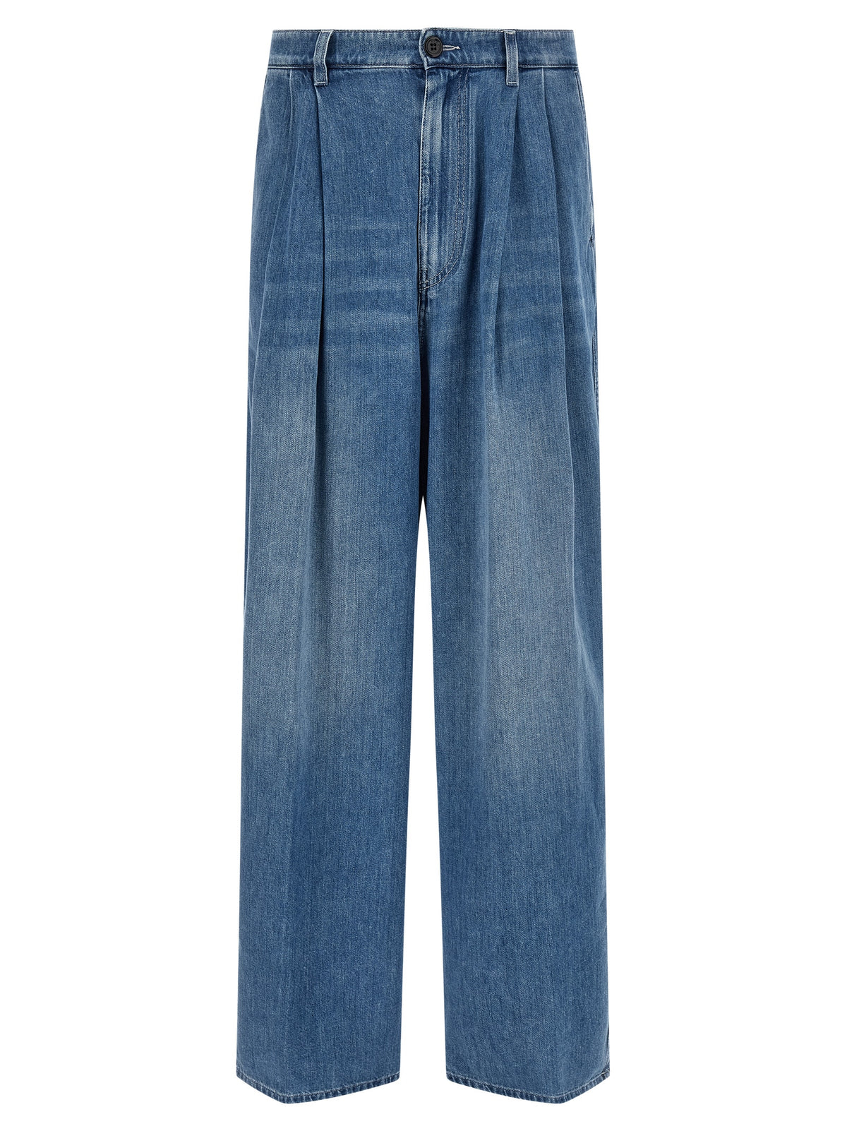 Marni Blaue High-Waist Jeans aus Baumwolle
