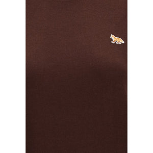 Maison Kitsuné Brauner Wollpullover Oves Aries