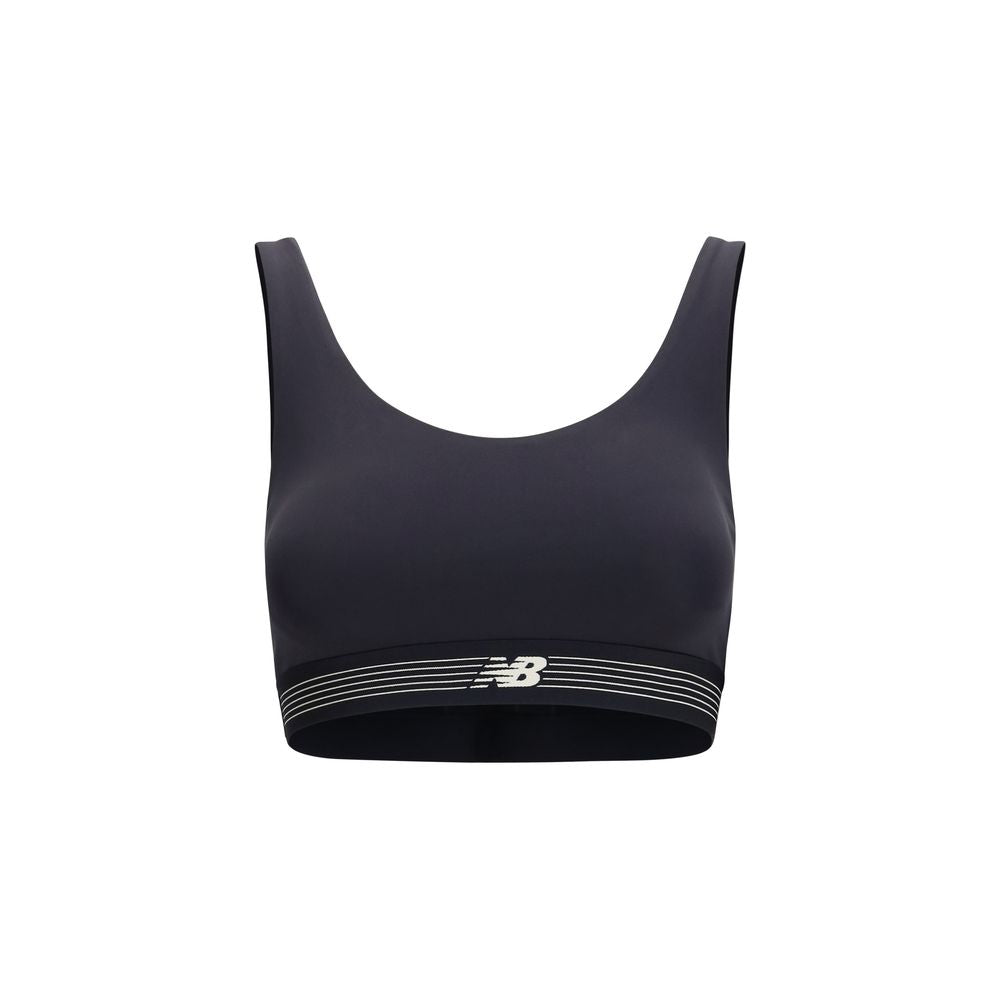 New Balance Schwarzer Sport-BH aus Polyester
