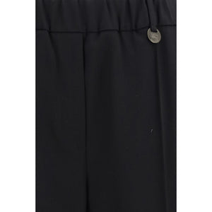 Burberry Schwarze Jogginghose aus Wolle Oves Aries (Trainingshose)