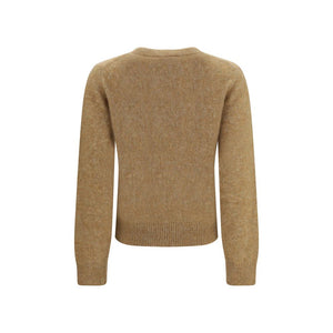 Ganni Beige Alpaka Vicugna Pacos Sweatshirt