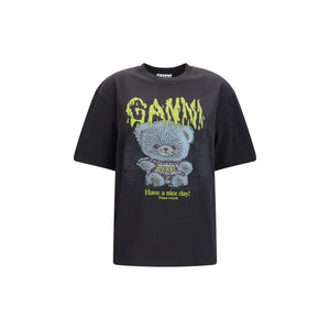 Ganni Grauer Baumwollpullover