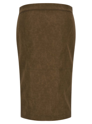 PINKO Brauner Midirock aus Viskose