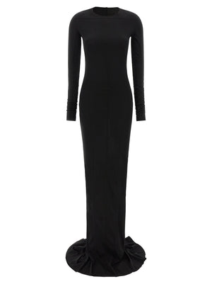 DRKSHDW Schwarzes Baumwoll-Maxikleid