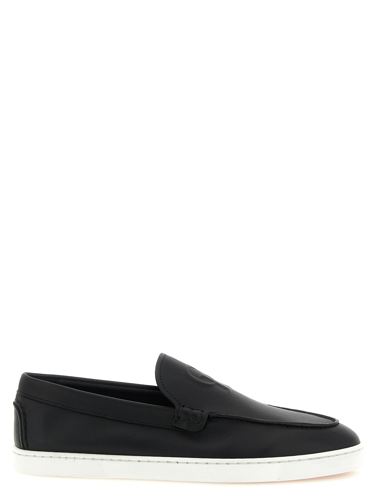 Christian Louboutin Schwarze Loafer aus Kalbsleder zum Hineinschlüpfen