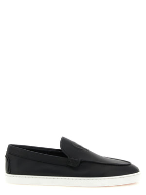 Christian Louboutin Schwarze Loafer aus Kalbsleder zum Hineinschlüpfen