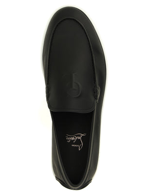 Christian Louboutin Schwarze Loafer aus Kalbsleder zum Hineinschlüpfen