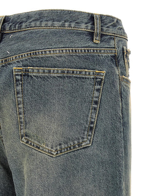 Maison Margiela Blaue Jeans aus Baumwolle im geraden Schnitt
