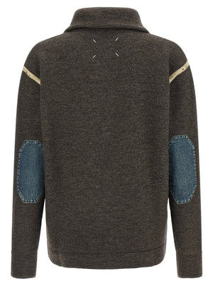Maison Margiela Grauer Wollcardigan