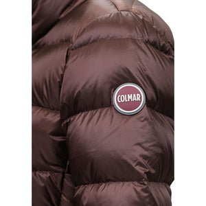 Colmar Originals Braune Polyamid-Jacke in voller Länge