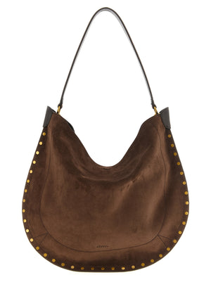 Isabel Marant Braune Schultertasche aus Rindsleder