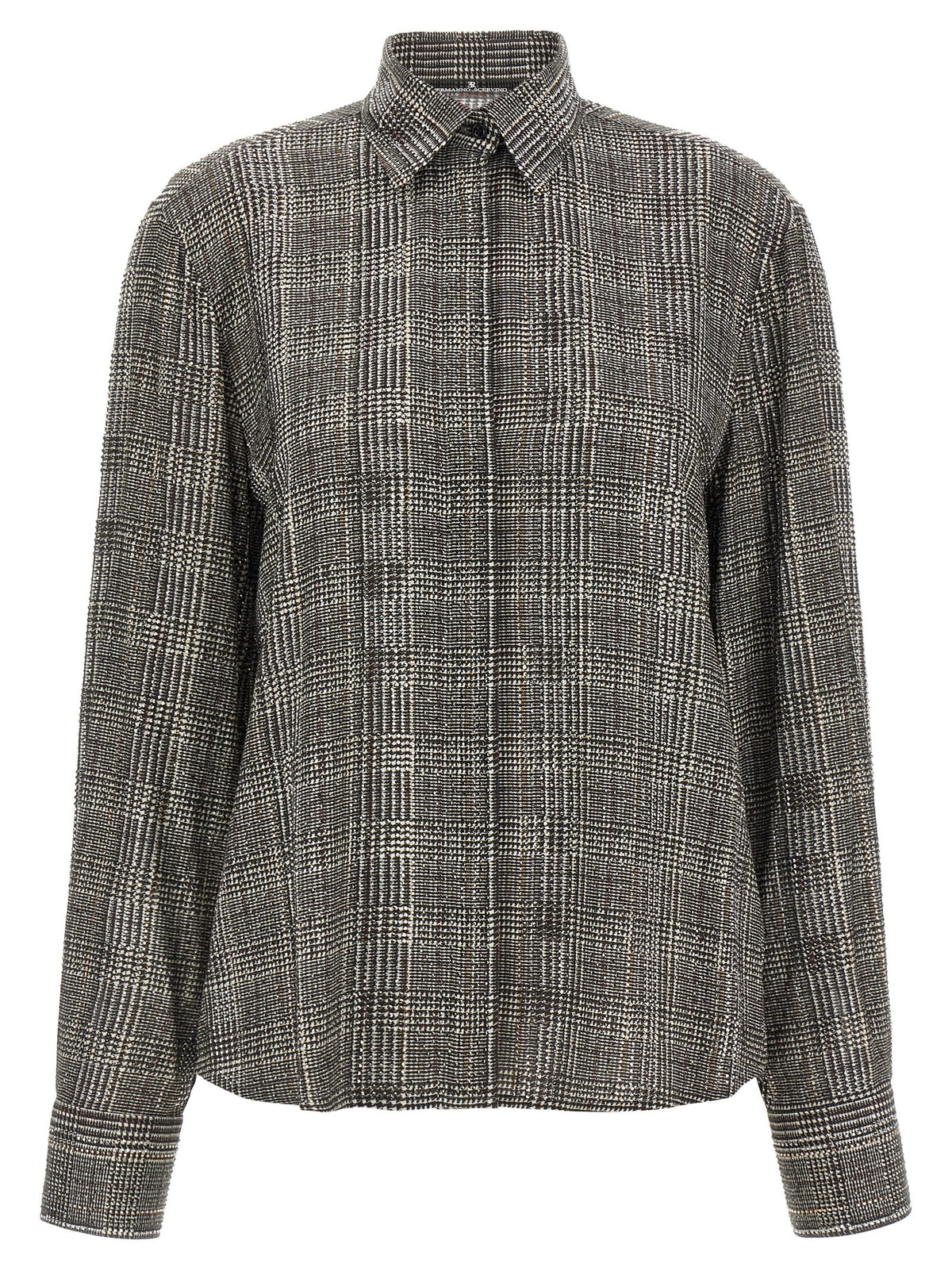 Ermanno Scervino Graue Viskose-Bluse