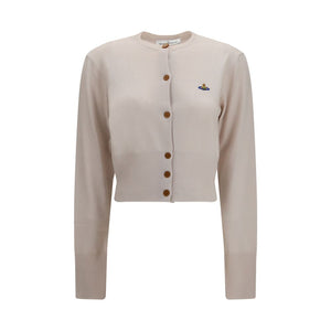 Vivienne Westwood Beige Seidenstrickjacke