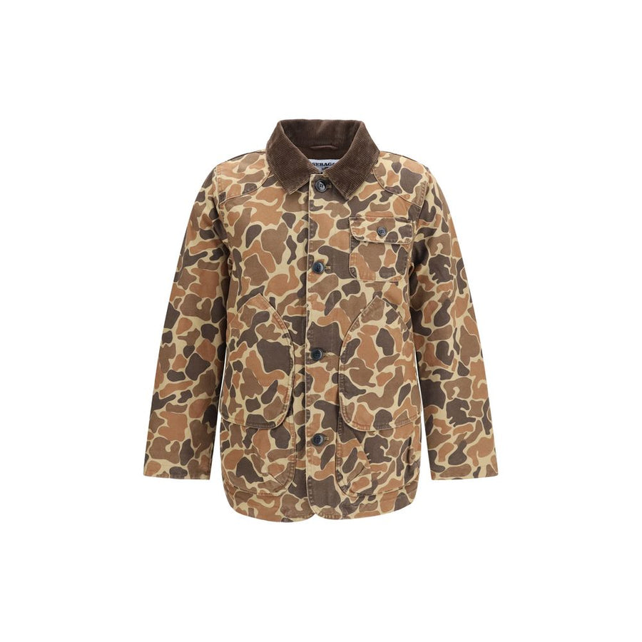 Sebago Braune Baumwolljacke in voller Länge