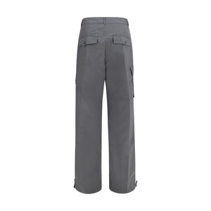 Ganni Graue Cargohose aus Baumwolle