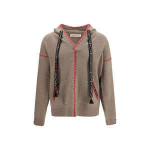 Baziszt Brauner Kaschmir-Pullover